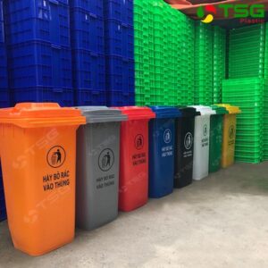 Thùng Rác 120 Lít Công nghiệp