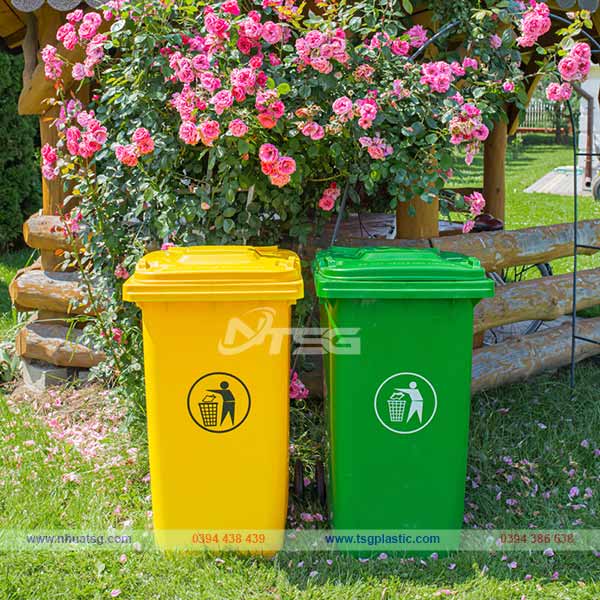 Thùng rác công cộng 120 lít Thùng rác công cộng 120 lít