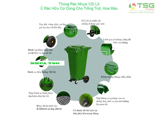 Thùng rác nhựa ủ phân hữu cơ