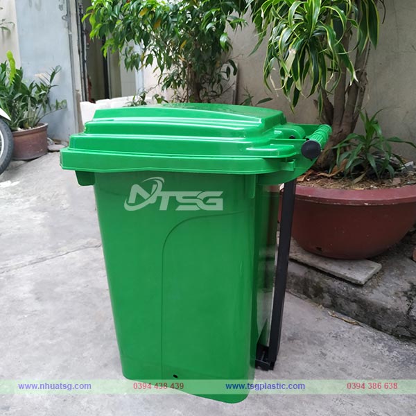 Thùng rác nhựa 60L đạp chân HDPE