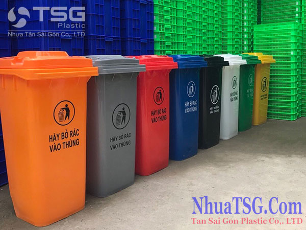 Thùng rác nhựa 120 lít tại Huyện Hóc Môn