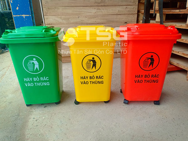 Thùng rác 60 lít Nhựa Tân Sài Gòn