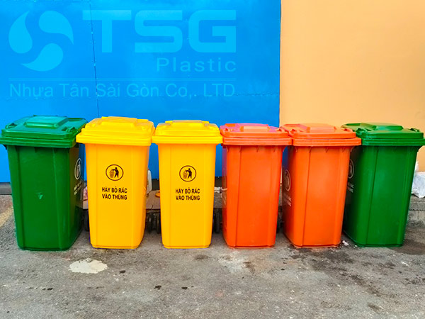 Thùng rác nhựa HDPE 240 lít Quận 11