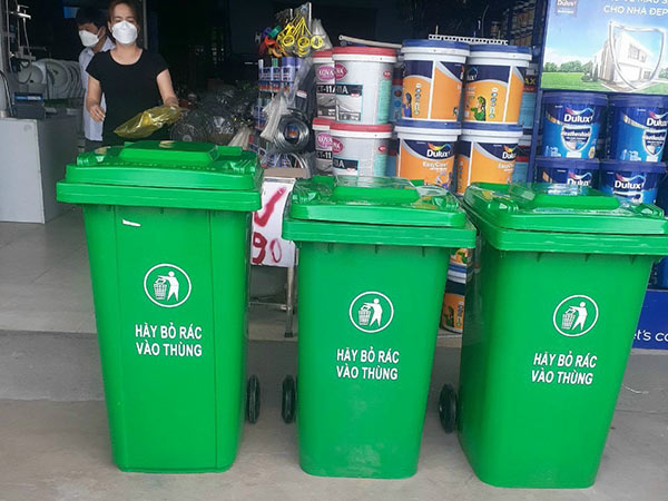 Thùng rác nhựa Quận Tân Phú
