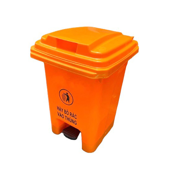 Thùng rác đạp chân 60L cam thung-rac-dap-chan-60l-cam